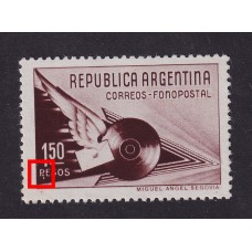ARGENTINA 1939 GJ 838b ESTAMPILLA NUEVA CON GOMA AMARRONADA CON VARIEDAD CATALOGADA RARA U$ 120